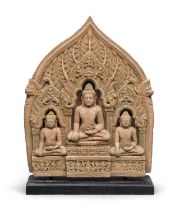 A THAI OR MALAYSIAN STONE HIGH-RELIEF. EARLY 20TH CENTURY.