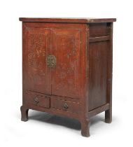 A CHINESE ORIENTAL MAHOGANY SIDEBOARD. EARLY 20TH CENTURY.