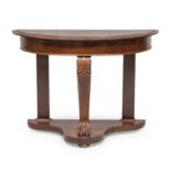 MAHOGANY CONSOLE ENGLAND END OF THE 19TH CENTURY