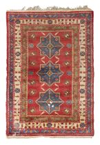 CAUCASIAN BORDIJALU CARPET MID 20TH CENTURY