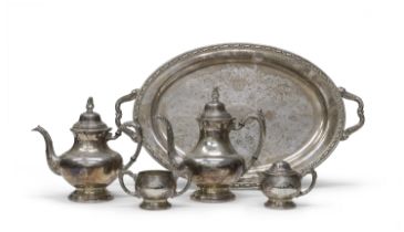 SILVER-PLATED TEA SET SHERRILL UNITED STATES EARLY 20TH CENTURY