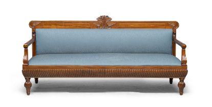 ROSEWOOD SOFA PROBABLY SMITH NAPLES 19TH CENTURY