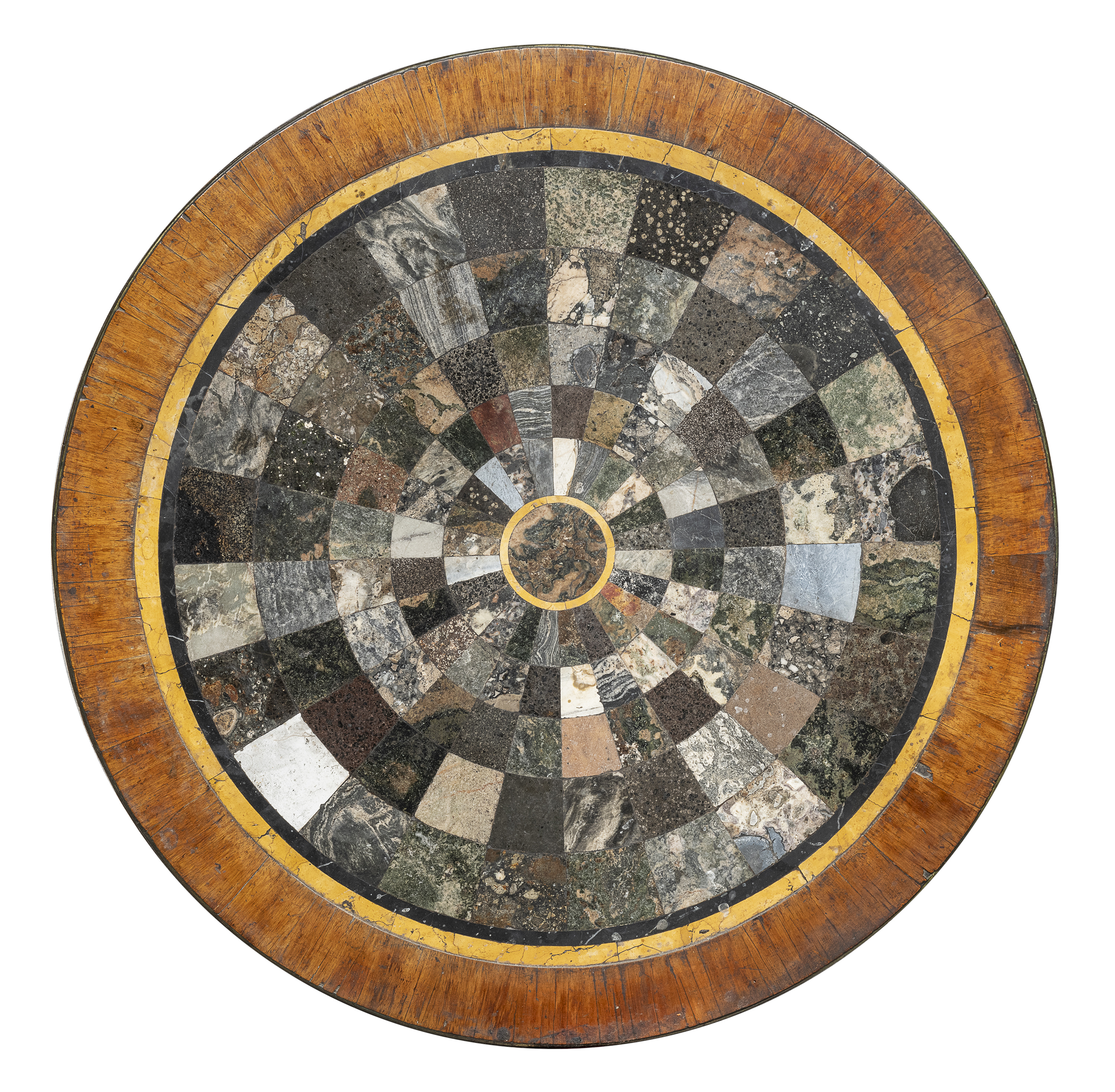 TABLE WITH SAMPLES OF ANCIENT MARBLES EARLY 19TH CENTURY - Image 2 of 2