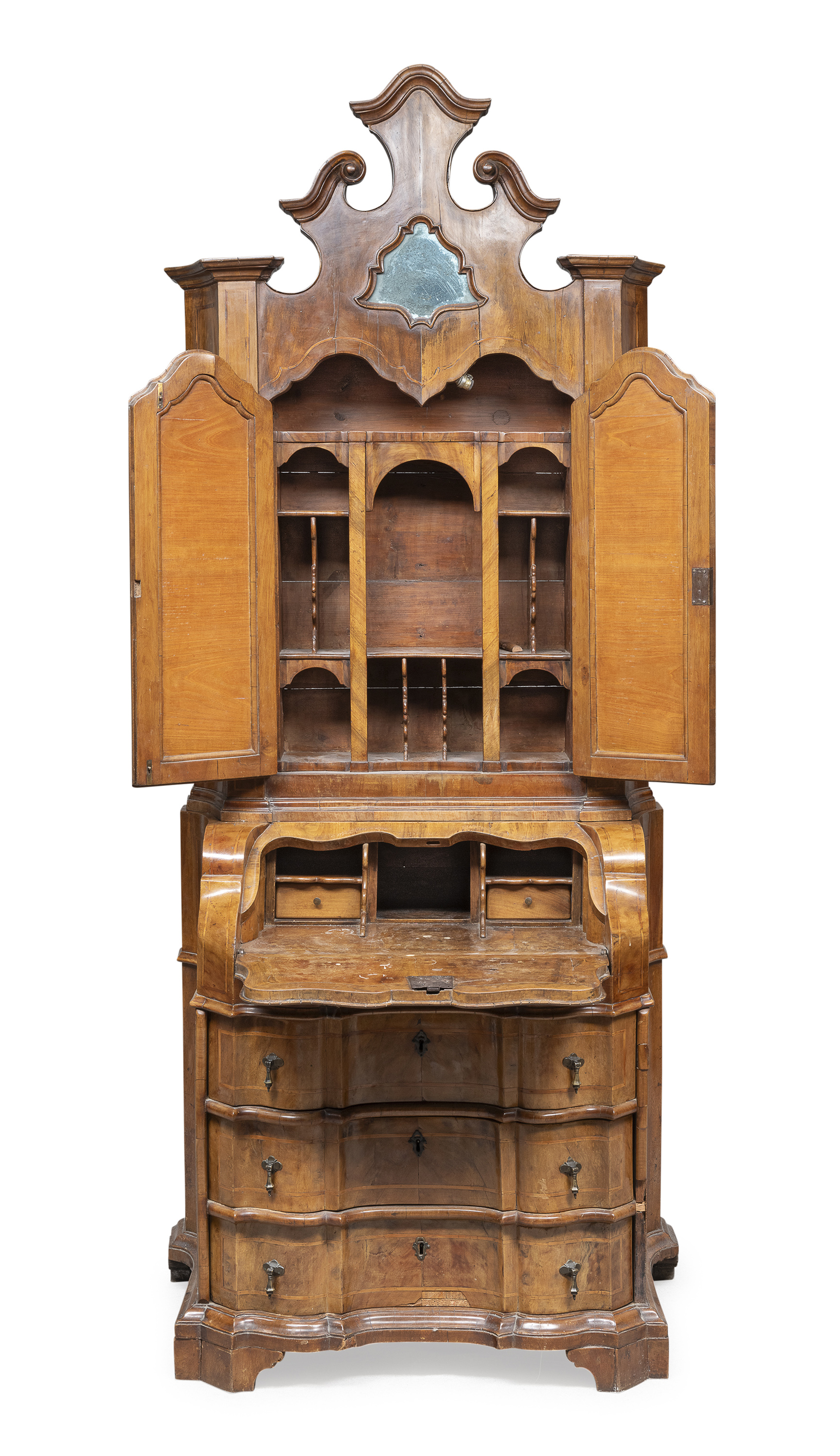SMALL WALNUT TRUMEAU VERONA END OF THE 18TH CENTURY - Image 2 of 2
