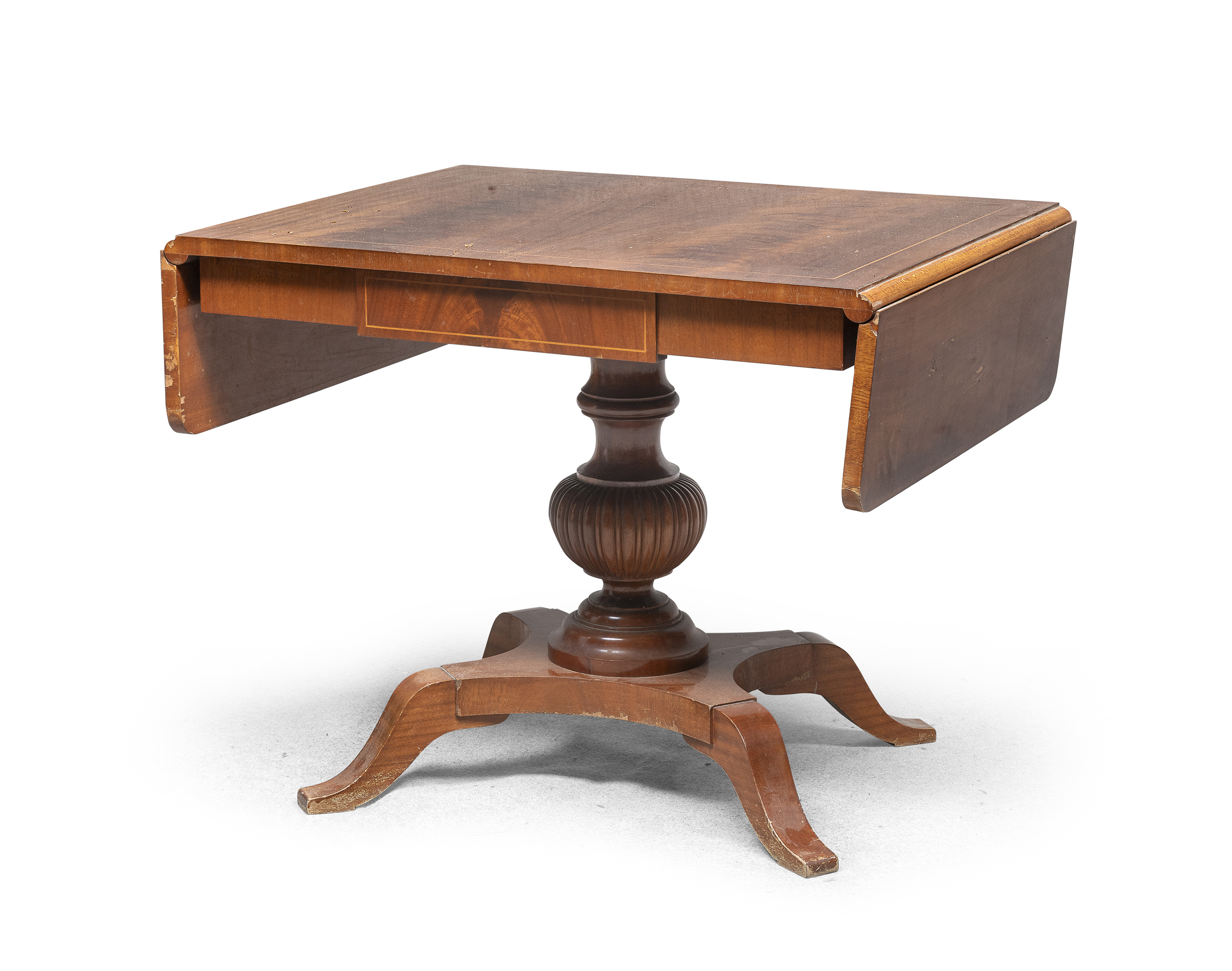 MAPLE DROP-LEAF TABLE END OF THE 19TH CENTURY