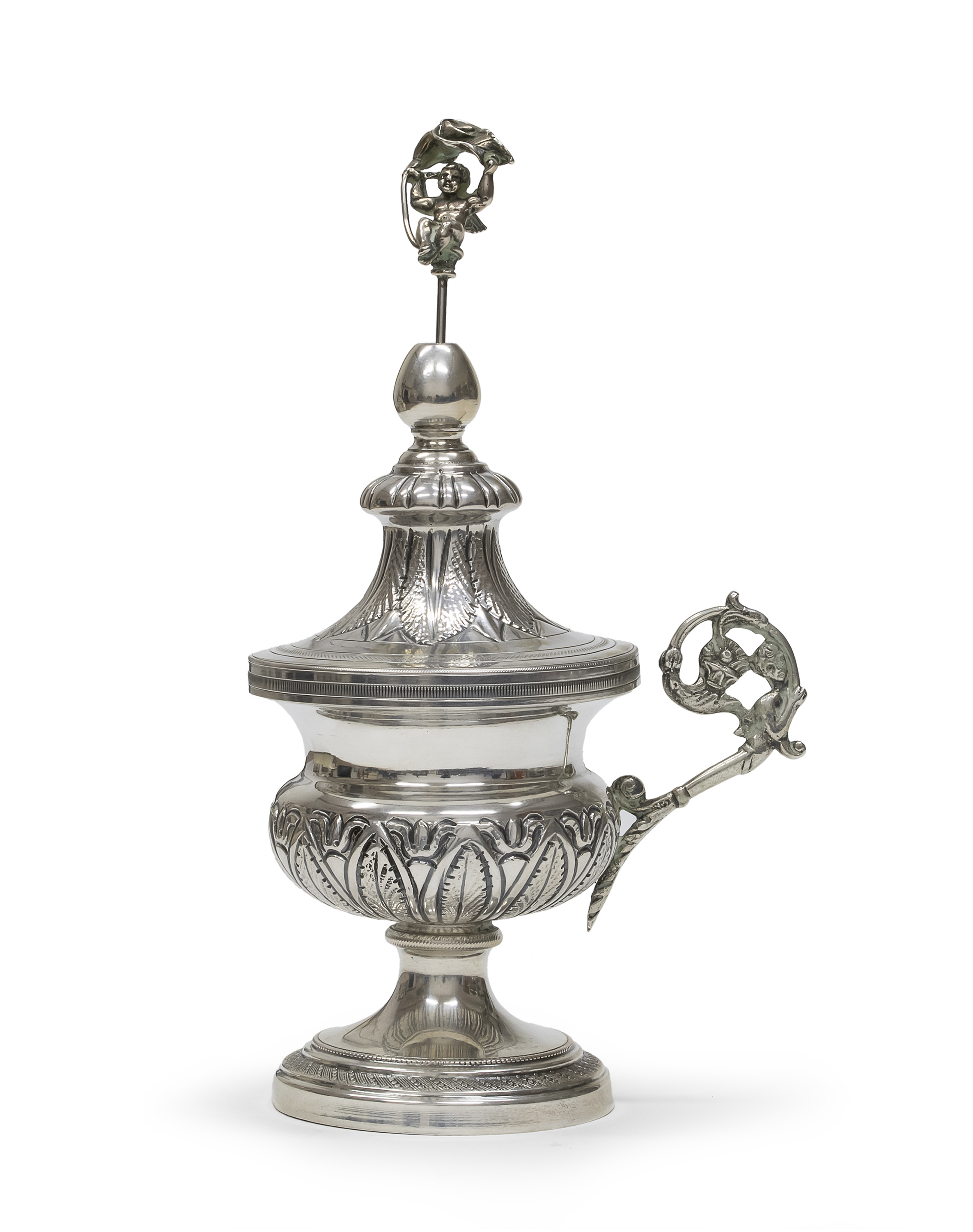 SILVER WICK BOX NAPLES 1830/1840