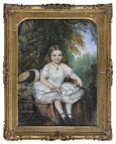 FRENCH PASTEL DRAWING 19TH CENTURY