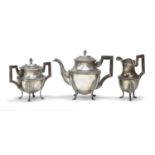 MIGNON SILVER TEA SET FRANCE MID 19TH CENTURY