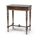 BEECH WORK TABLE 19th CENTURY