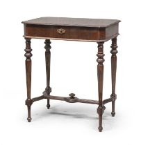 BEECH WORK TABLE 19th CENTURY