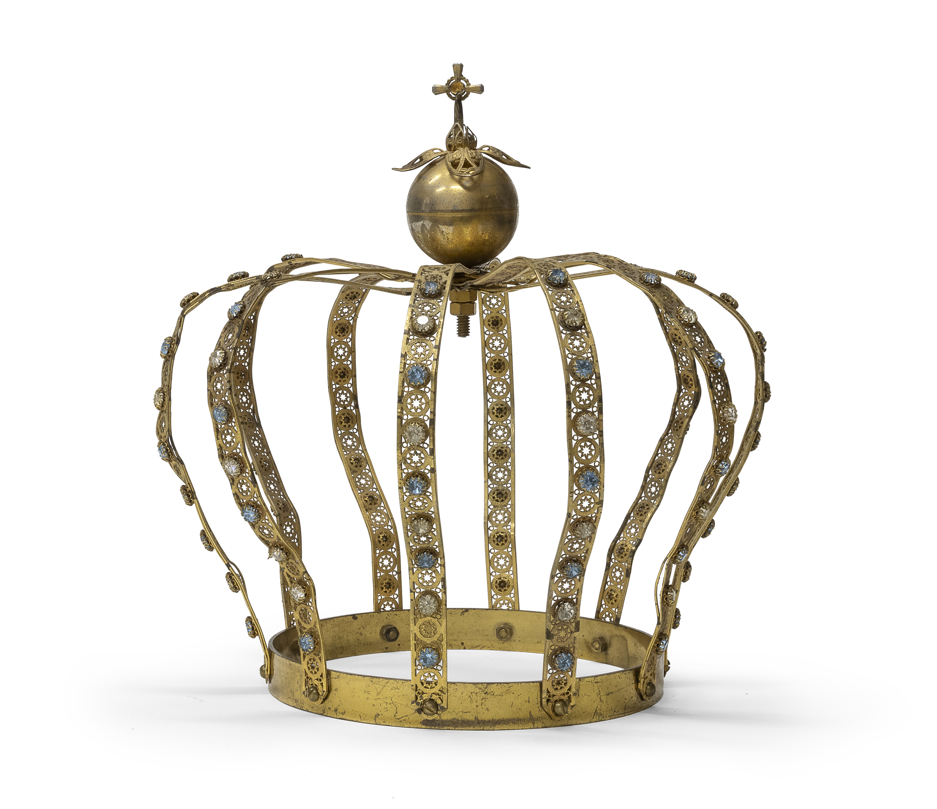 METAL SCULPTURE CROWN LATE 19TH CENTURY