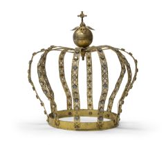 METAL SCULPTURE CROWN LATE 19TH CENTURY