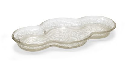 CRYSTAL TRAY EARLY 20TH CENTURY