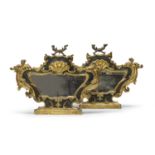 PAIR OF MIRRORS SHAPED AS ALTAR CARDS 18TH CENTURY ROME