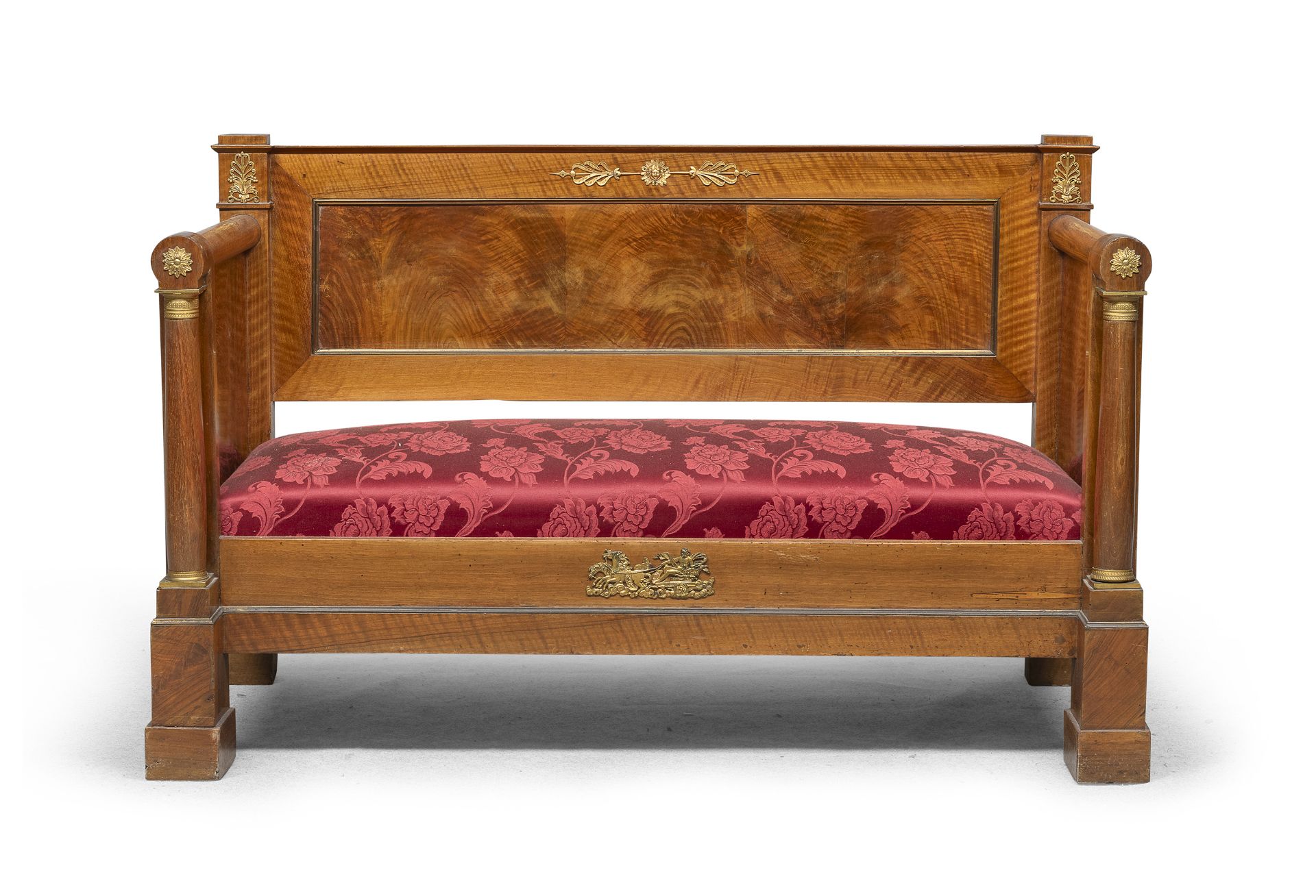 WALNUT SOFA CENTRAL ITALY EMPIRE PERIOD - Image 2 of 2