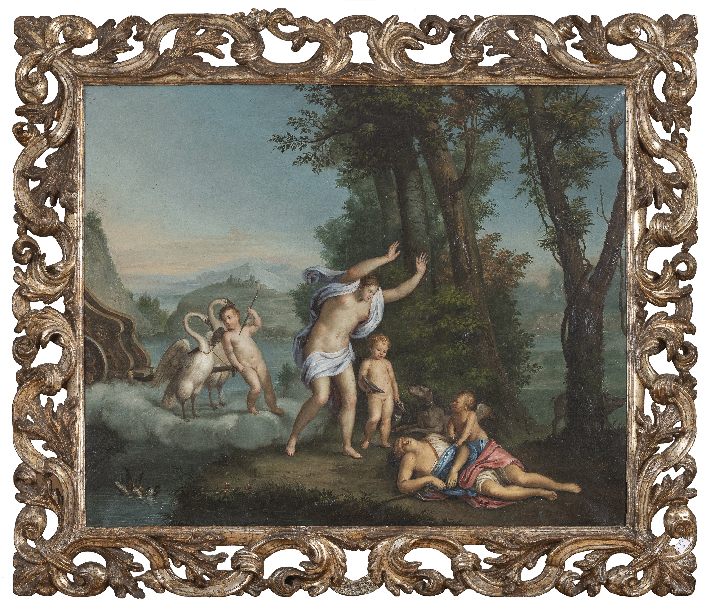 OIL PAINTING BY FOLLOWER OF DOMENICHINO EARLY 19TH CENTURY