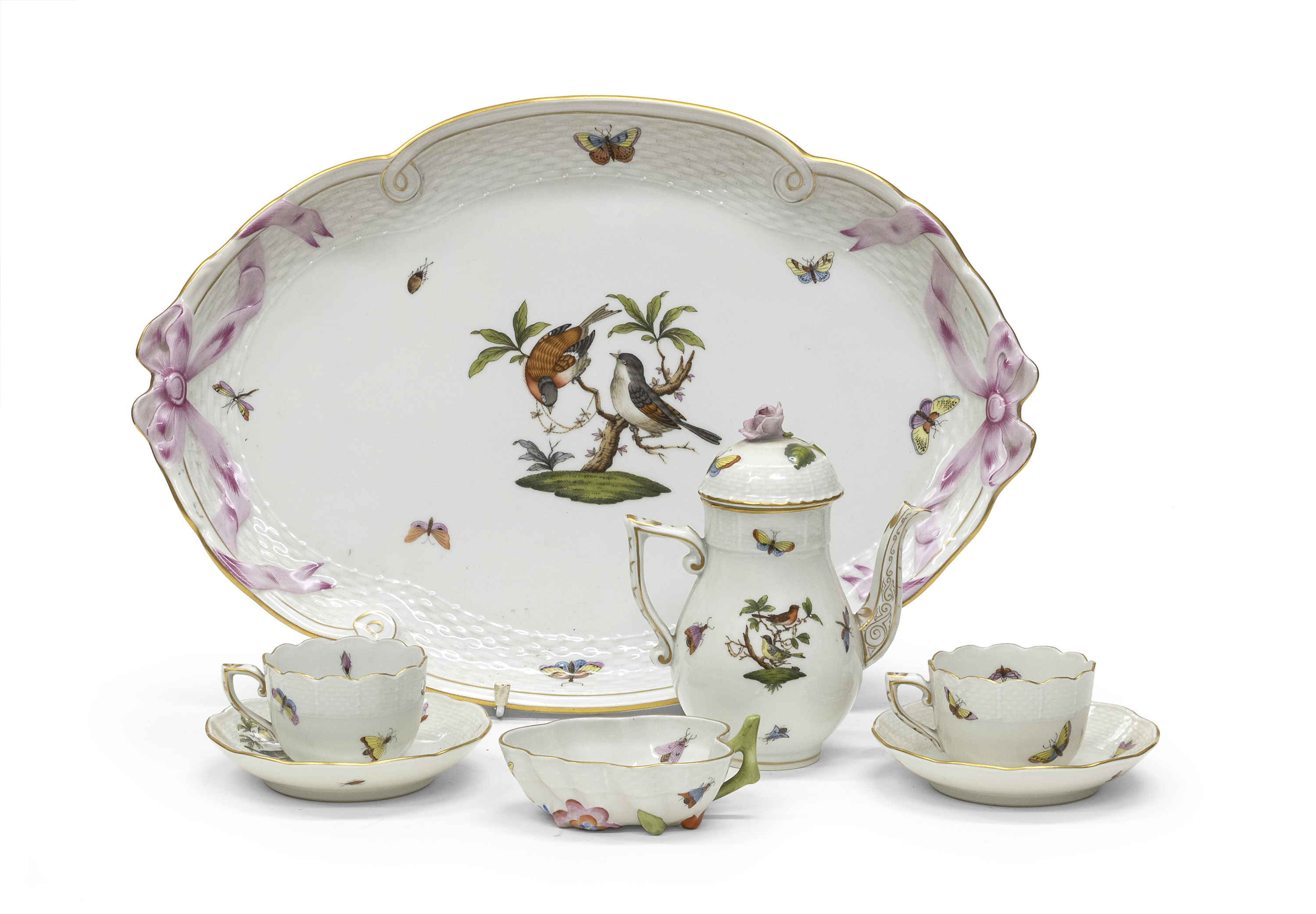 PORCELAIN TÈTE Á TÈTE SET HEREND BRAND 20th CENTURY