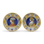 PAIR OF CERAMIC PLATES LABOR DERUTA 20TH CENTURY