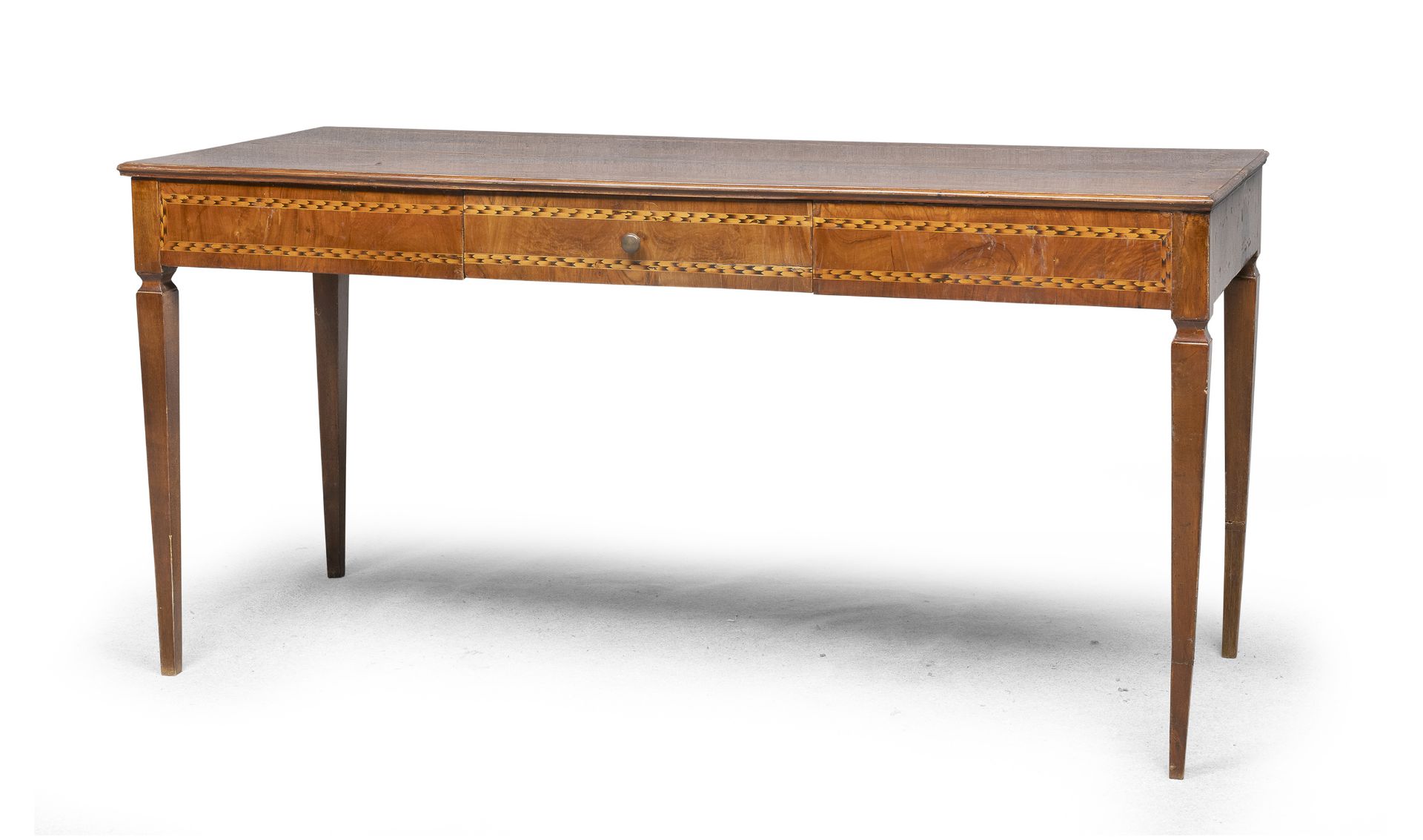 LARGE WALNUT DESK LATE 18TH EARLY 19TH CENTURY