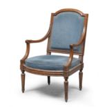 WALNUT ARMCHAIR FRANCE LOUIS XVI PERIOD