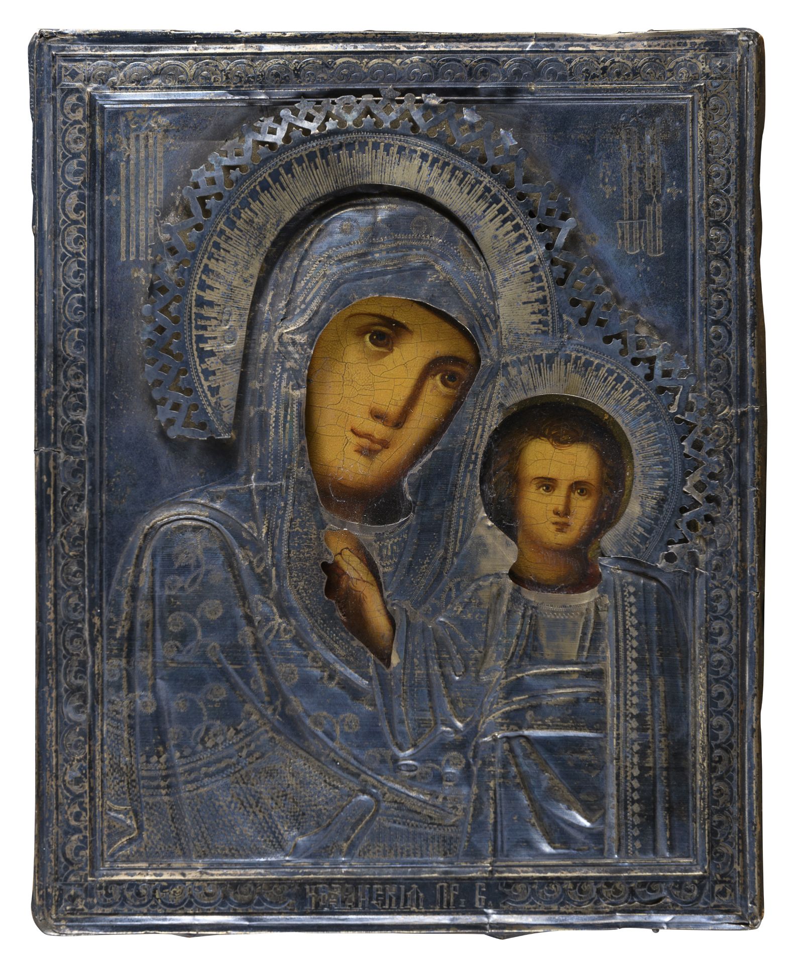 RUSSIAN OIL ICON EARLY 20TH CENTURY