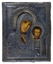 RUSSIAN OIL ICON EARLY 20TH CENTURY