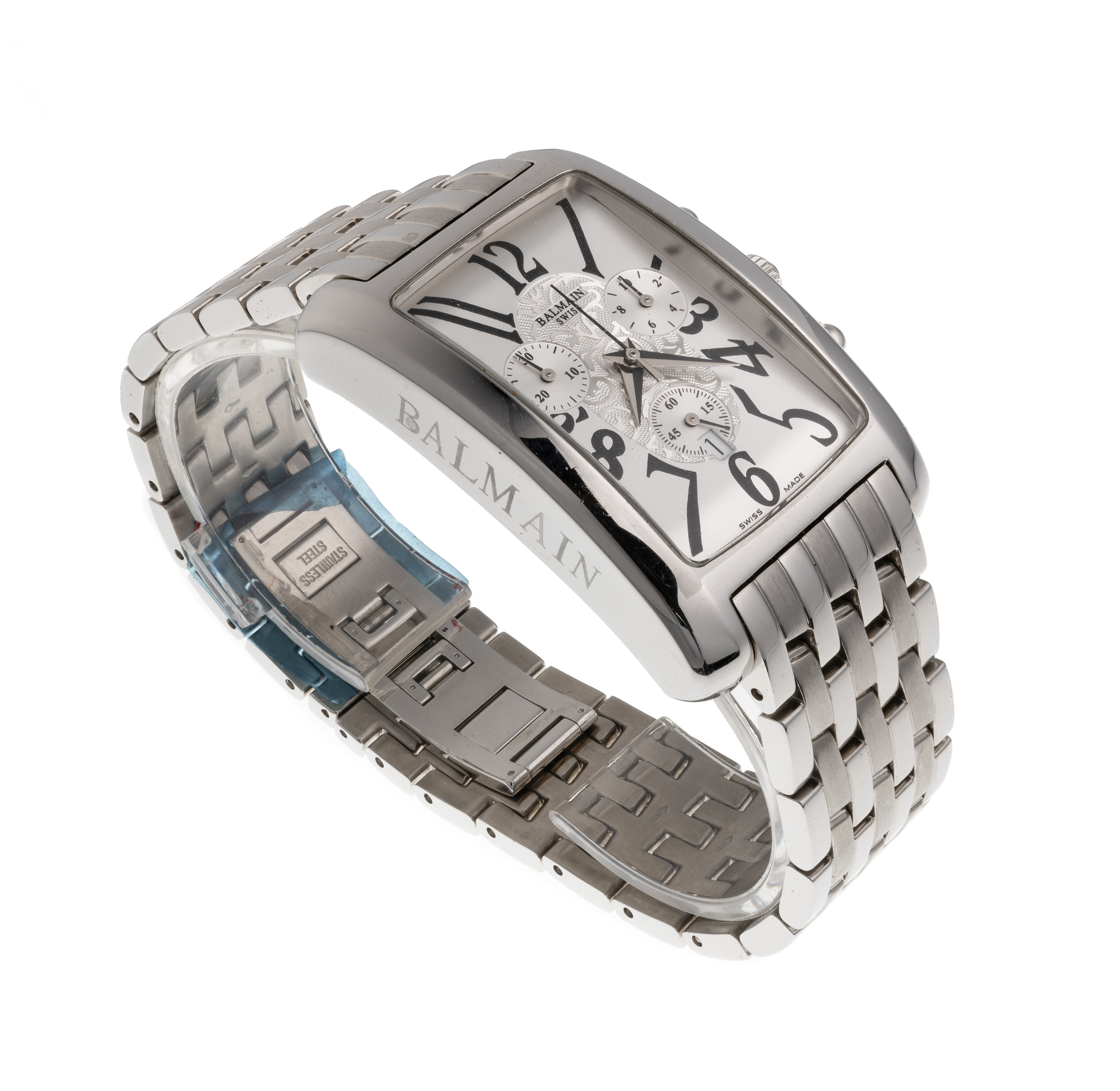 BALMAIN STEEL WRIST WATCH - Image 2 of 2