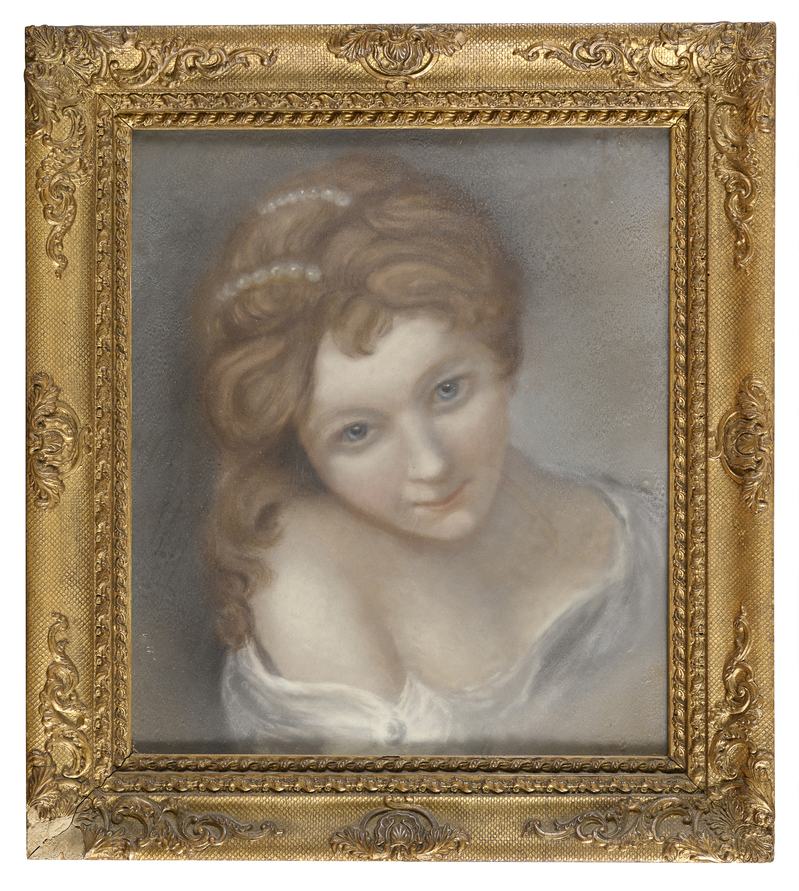FRENCH PASTEL DRAWING EARLY 19TH CENTURY