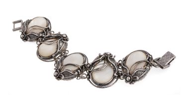 SILVER BRACELET WITH MOTHER-OF-PEARL