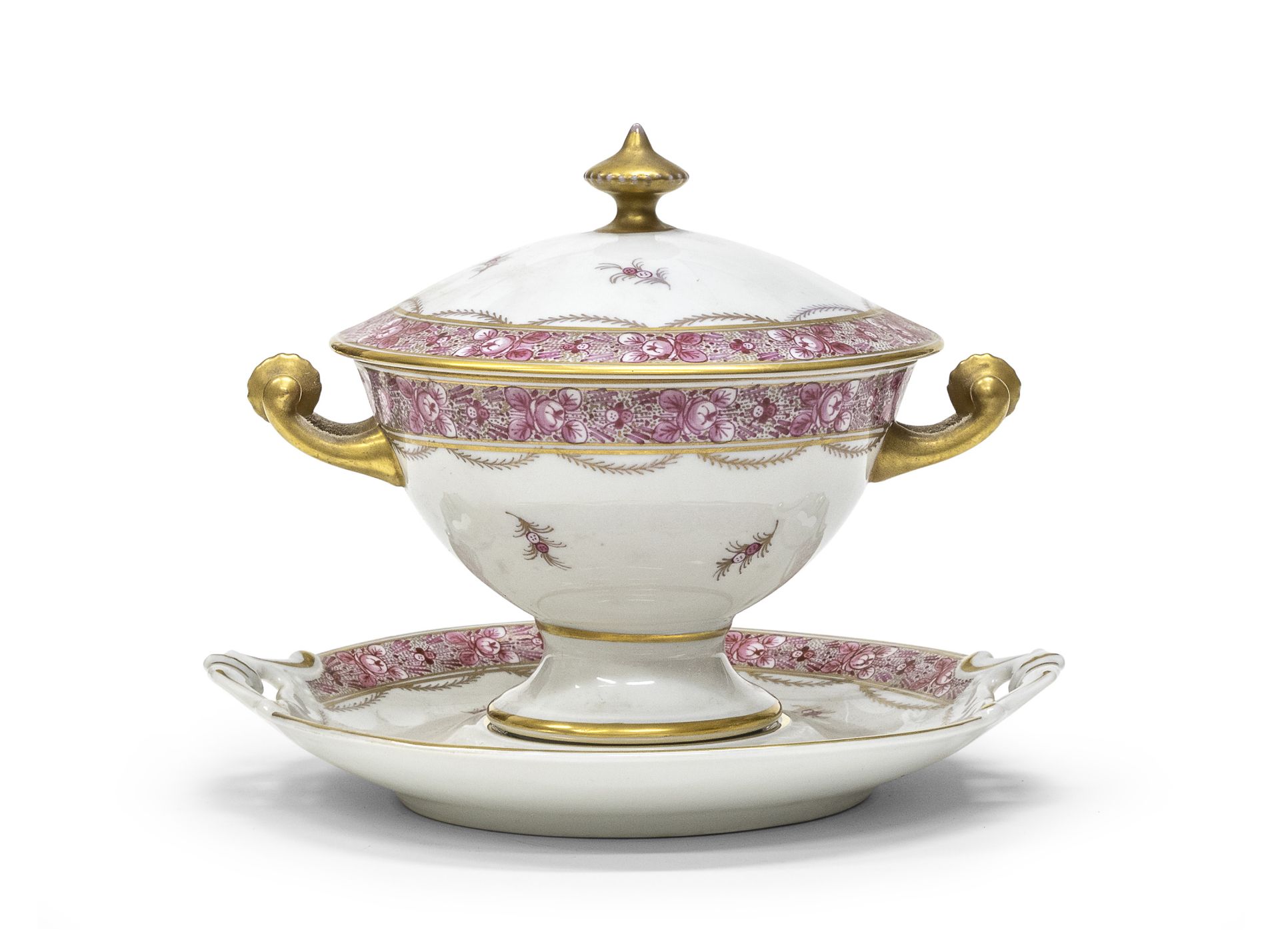 SMALL PORCELAIN TUREEN LIMOGES 20TH CENTURY