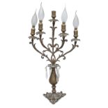 BURNISHED BRONZE CANDELABRA 19TH CENTURY