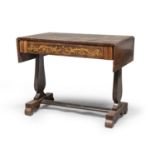 TABLE WITH TABLES IN ROSEWOOD CHARLES X PERIOD