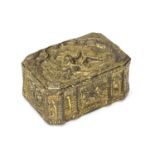 SMALL GILT BRONZE BOX PROBABLY 17TH CENTURY FRANCE