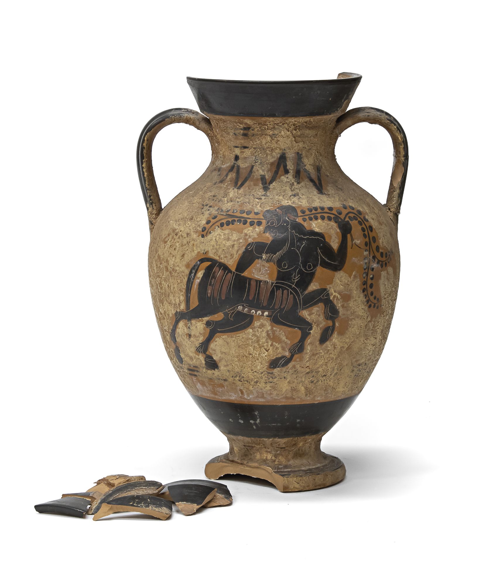 BLACK-FIGURED AMPHORA 20TH CENTURY