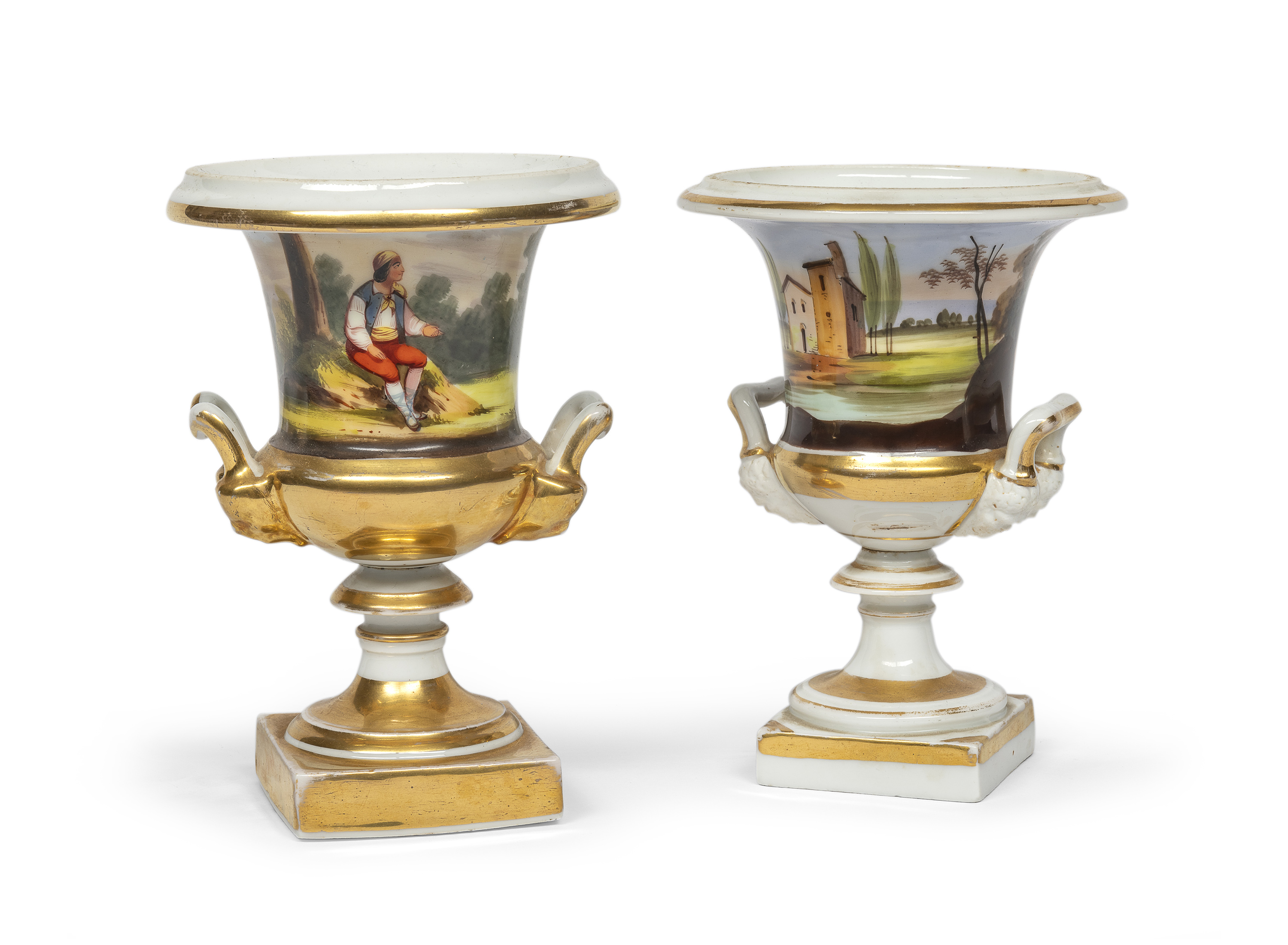 PAIR OF PORCELAIN VASES EARLY 19TH CENTURY