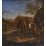 DUTCH OIL PAINTING 18TH CENTURY