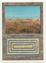 Magic The Gathering - Scrubland German language - Foreign White Bordered - Lightly Played