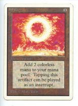 Magic The Gathering - Sol Ring - Unlimited - Heavily Played Condition