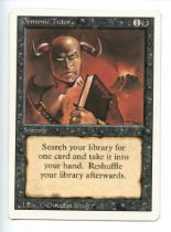 Magic the Gathering - Demonic Tutor - Revised - Lightly Played