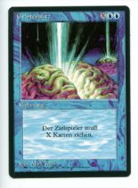 Magic the Gathering - Braingeyser German Language - Foreign Black Boardered - Near Mint