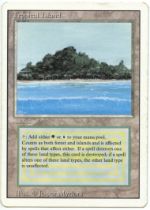 Magic The Gathering - Tropical Island - Revised - Moderatly Played