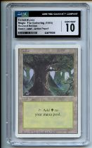 Magic: The Gathering - Forest (Eyes) Artist Proof - Revised - CGC 10