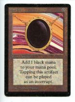 Magic The Gathering - Mox Jet - Beta - Moderatly Played&nbsp;