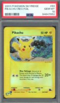 PokÃ©mon TCG - PSA 10 Pikachu - Reverse Foil #84 - Skyridge