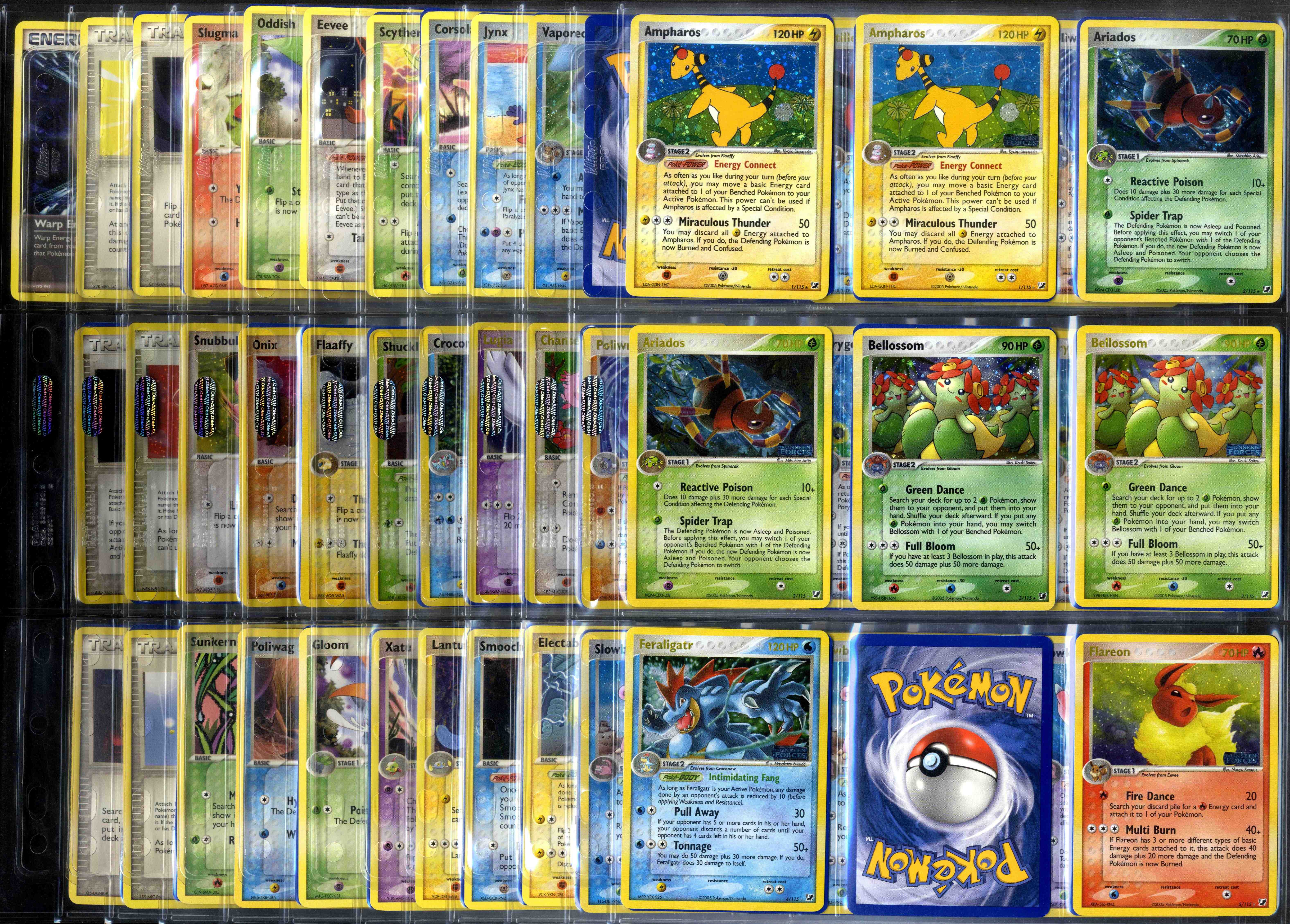 Pokemon TCG - EX Unseen Forces Partially Complete #193 Cards
