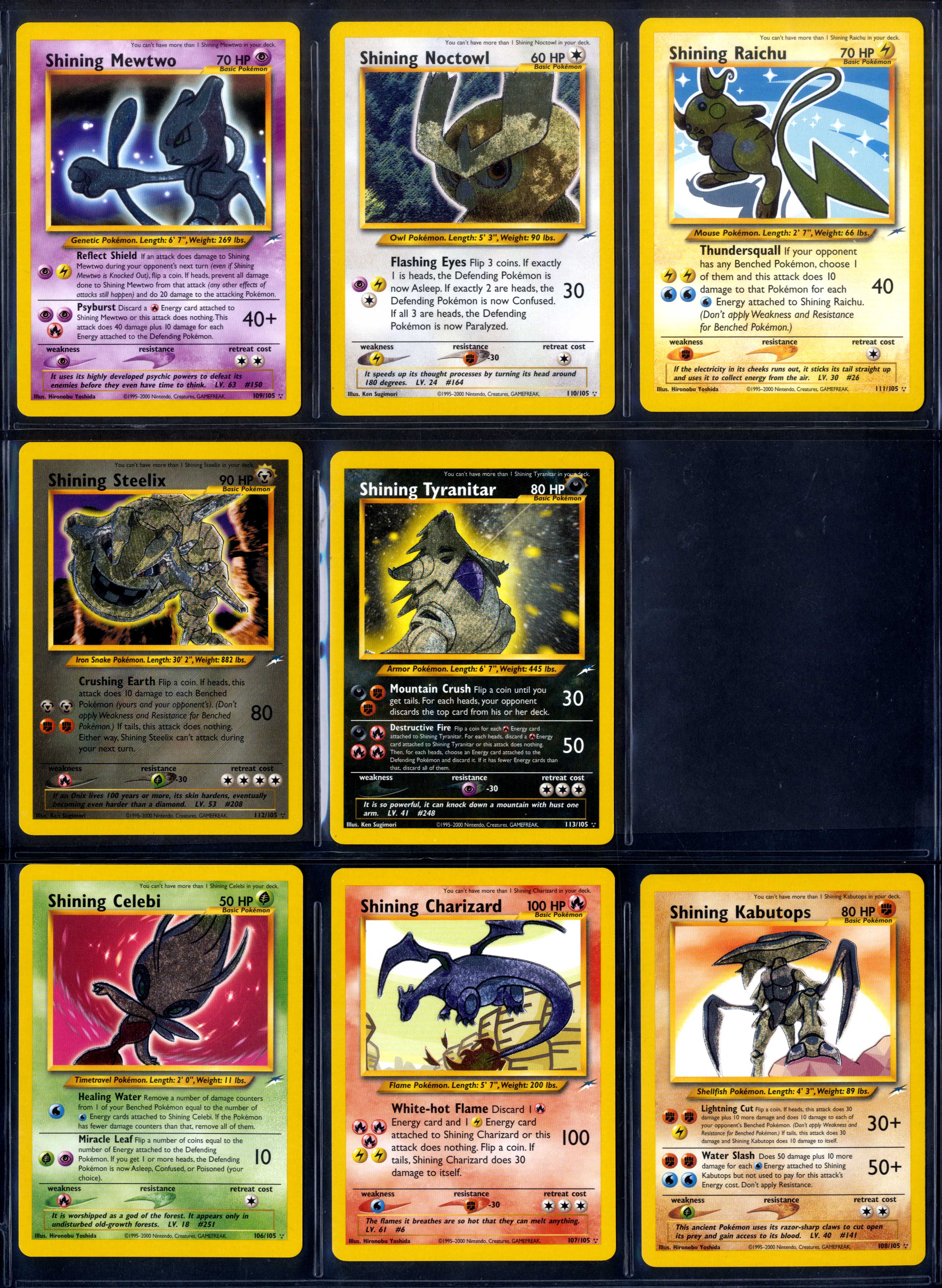 Pokemon TCG - Neo Destiny - 1st Edition & Unlimited - Complete Set including Shining's 113/105 - Image 2 of 10