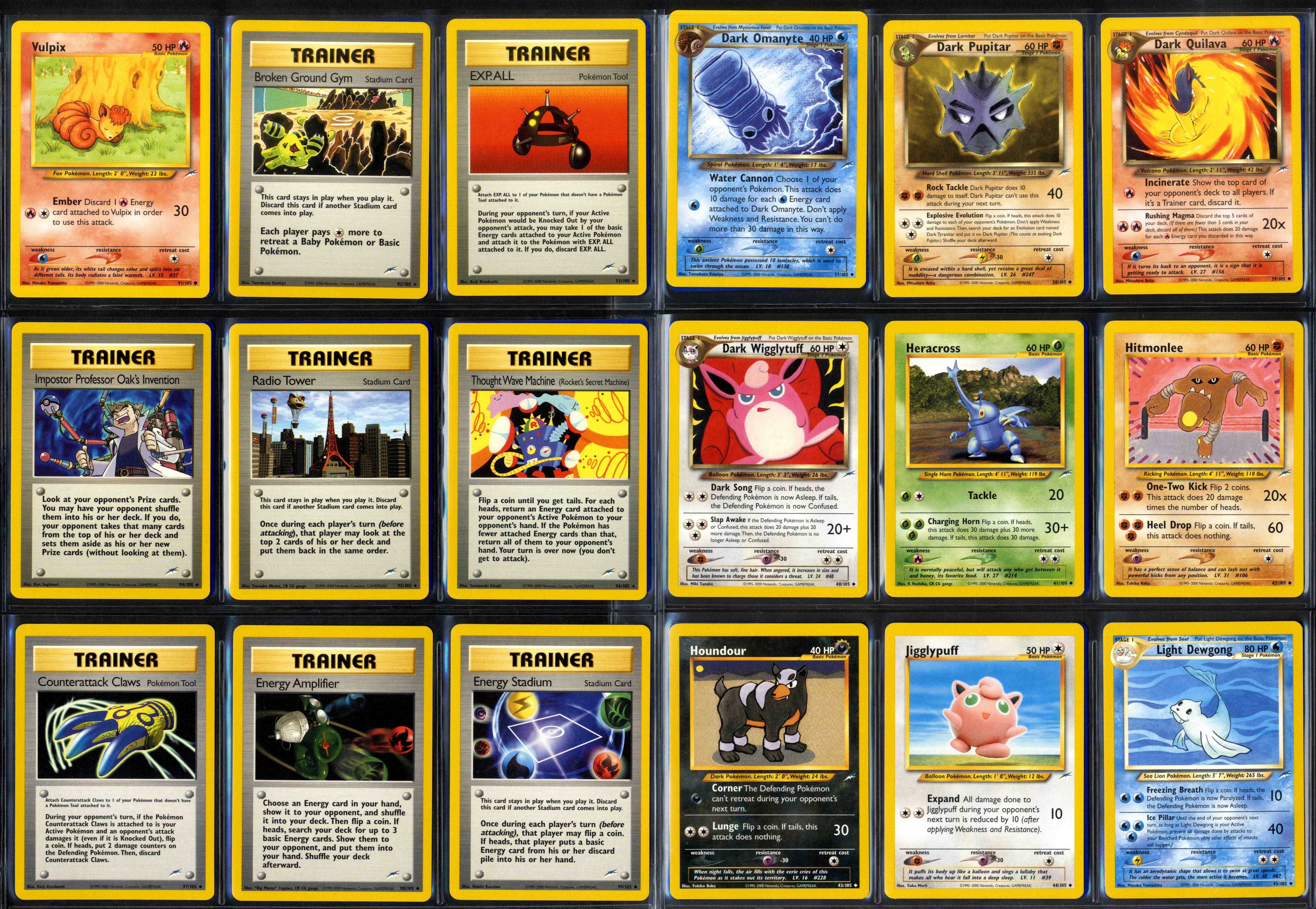 Pokemon TCG - Neo Destiny - 1st Edition & Unlimited - Complete Set including Shining's 113/105 - Image 9 of 10