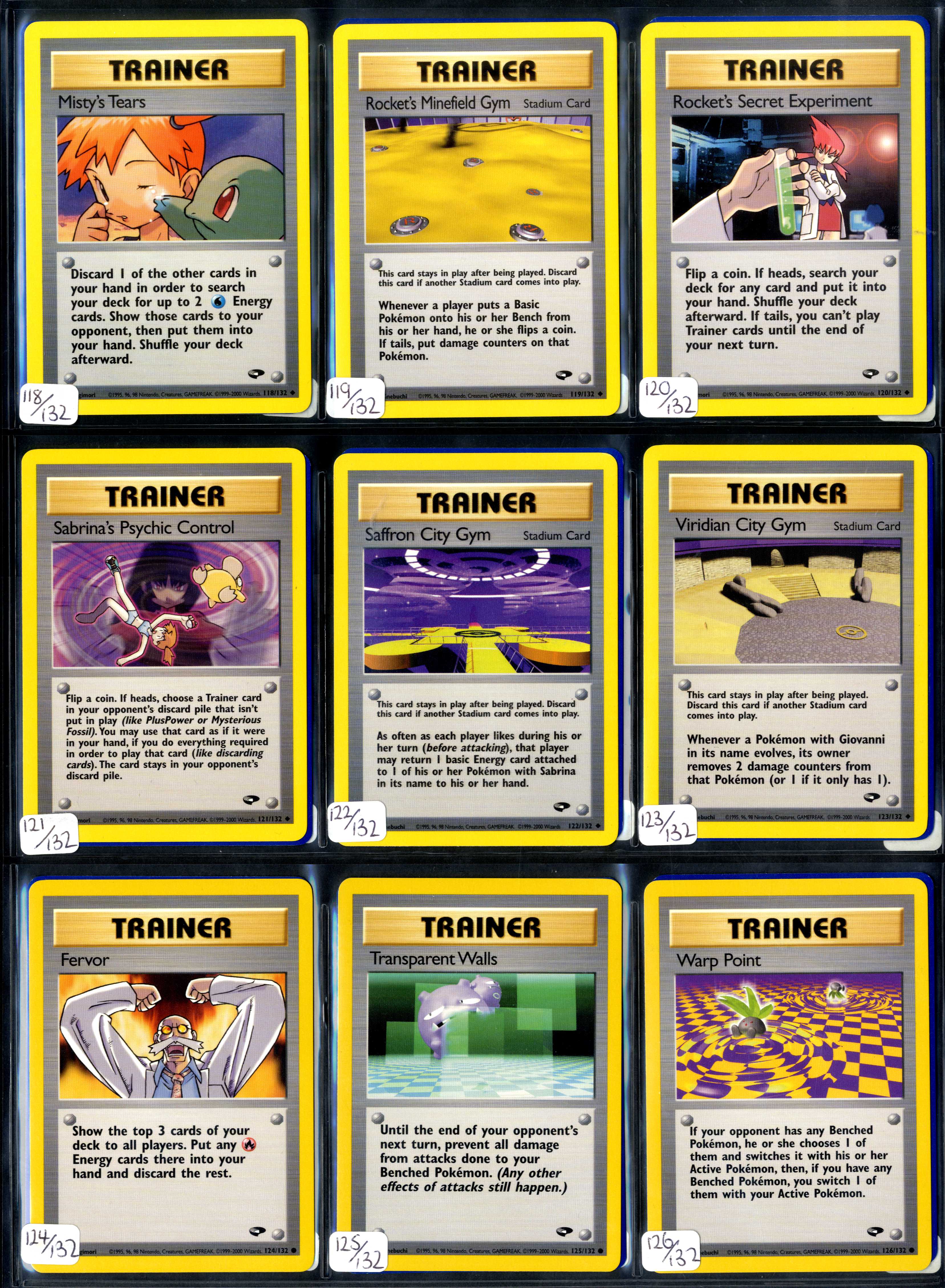 Pokemon TCG - Gym Challenge - Unlimited - Complete Set 132/132 - Image 10 of 10