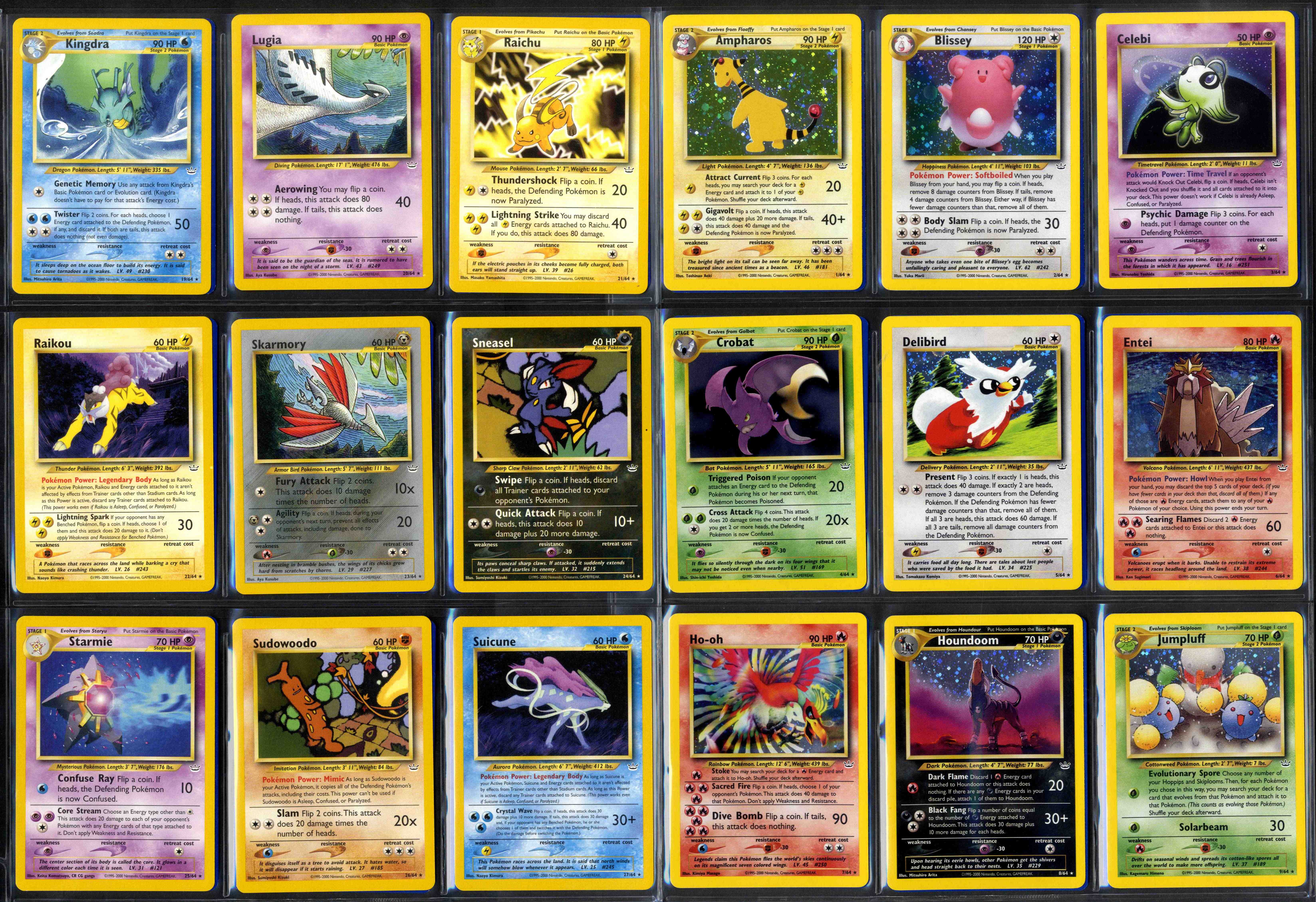 Pokemon TCG - Neo Revelation - Unlimited - Complete Set including Shinings 66/64 - Image 5 of 8