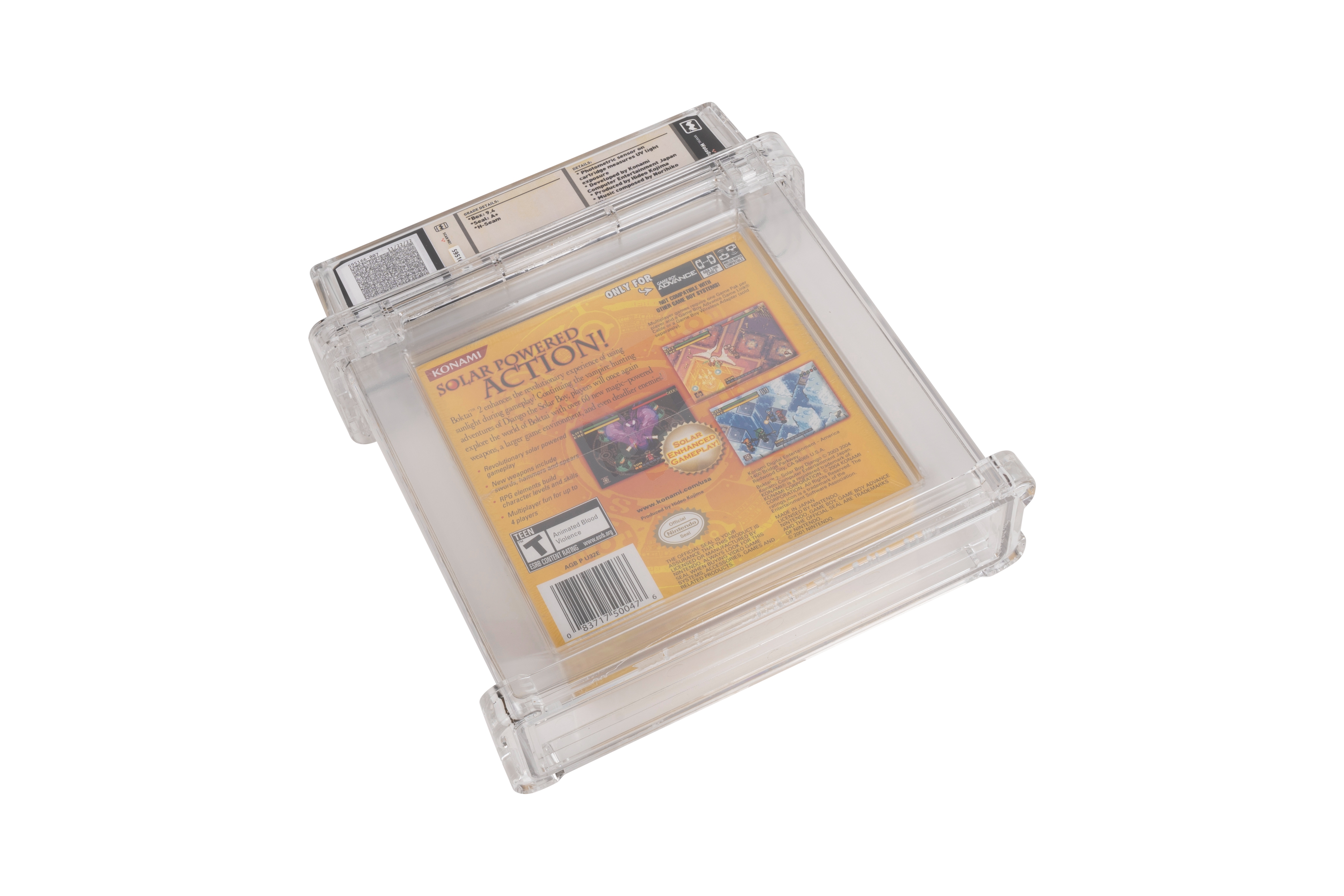 Nintendo - WATA 9.4 A+ Boktai 2 Solar Boy Django - Game Boy Advance - Image 2 of 2